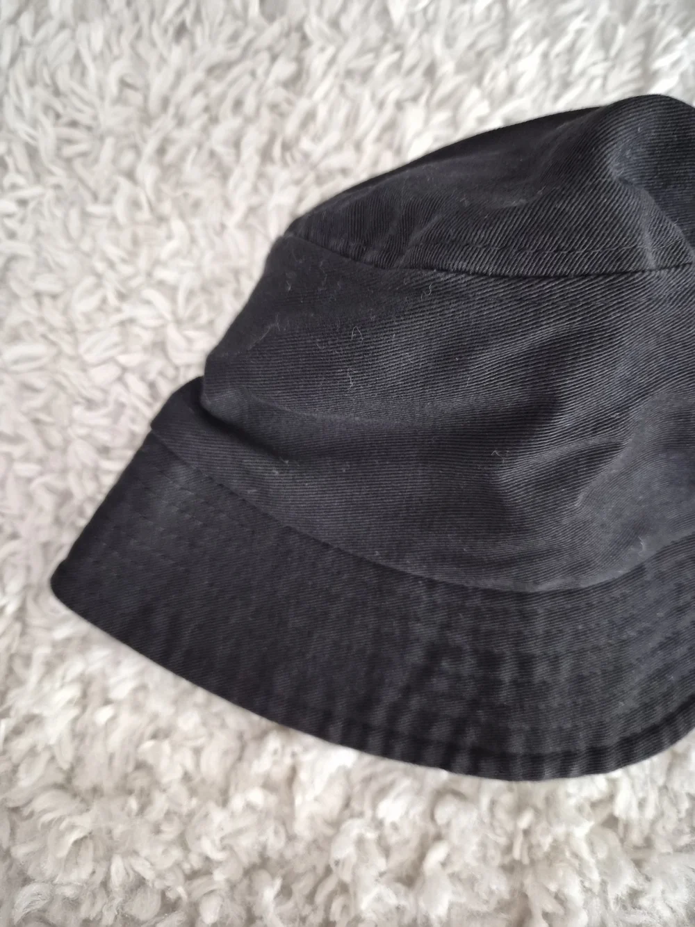 SHEIN Black Cotton Bucket Hat | Y2K Grunge Aesthetic - Picture 2 of 11